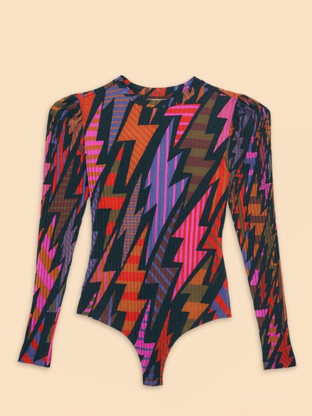 Farm Rio Black Lightning Bodysuit